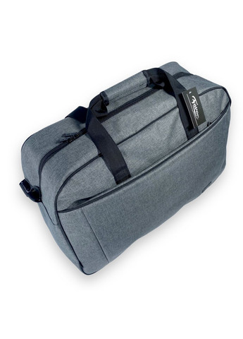 Дорожня сумка, одне відділення, фронтальна кишеня, знімний ремінь, ніжки на дні, розмір 59*40*25см сіра Favor (284337918)