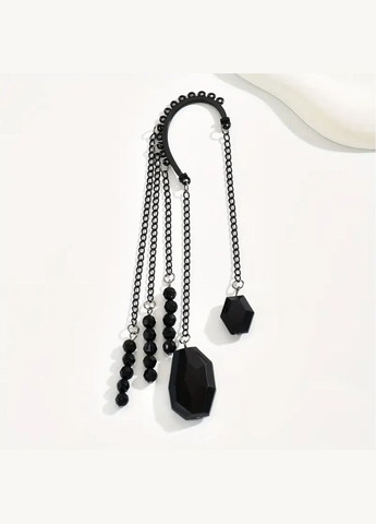 Чорна каффа з ланцюгами кристали, 2349 Fashion Jewelry (336550596)