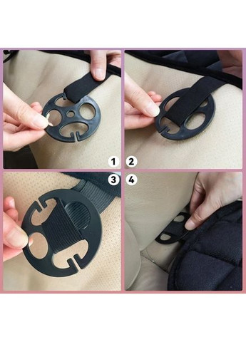 Автомобільна накидка велюрова чорна 50х50 см, накидка на сидіння для захисту від бруду No Brand (361669592)