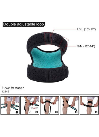 Колінний бандаж ортопедичний наколінник спортивний силіконовий Bridle No Brand (371366930)