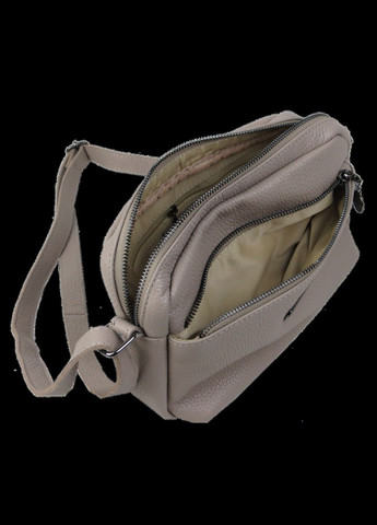 Жіноча шкіряна сумка на плече пісочна Borsacomoda (360893812)