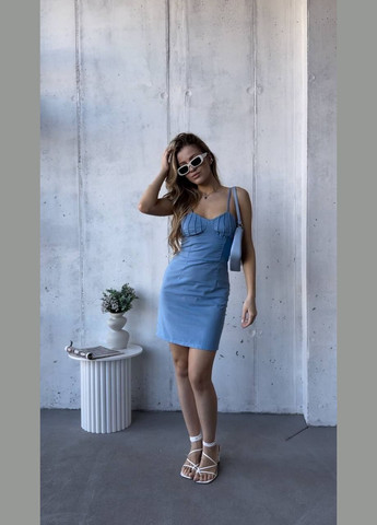 Блакитна святковий сукня DK/DL Мода без кордонів однотонна