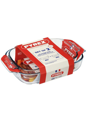 Форма с/у CLASSIC н-р форм 2пр стеклянная прямоуголь.35х23,30х19см Pyrex (365278347)