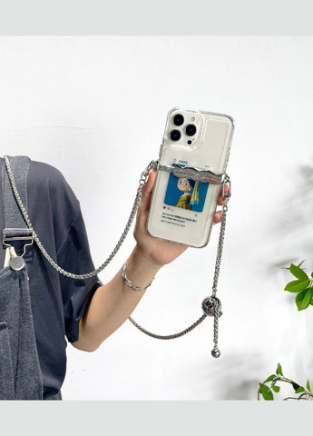 Витончений ремінець-ланцюжок для телефону з універсальним затискачем від 60 до 120 см No Brand (328958137)