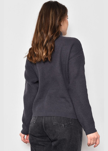 Серый зимний свитер женский серого цвета пуловер Let's Shop