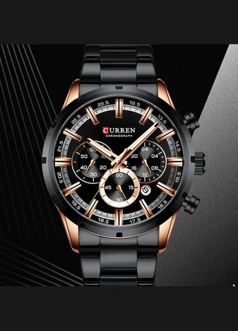 Часы мужские наручные кварцевые Curren 8361 Black (325478518)