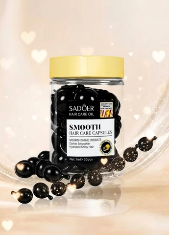 Капсулы для питания и сияния темных волос Darker Smoother Hydrated Shiny Hair Capsules (2072-01) 30 шт SADOER (391176185)