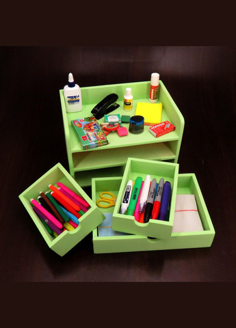 Органайзер настільний з дерева Монро мохіто (КНЦ-004653) No Brand (328228284)