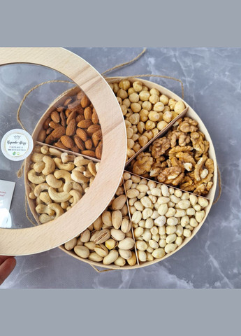 Подарочный набор орехов в шпоновой коробочке 700г. Царство Меду (324627823)