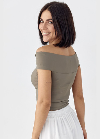 Еластичний топ із переплетенням Lurex (324828099)