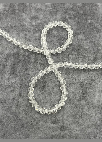 Чешский хрусталь 4мм 40см искусственный Прозрачный No Brand (332199771)