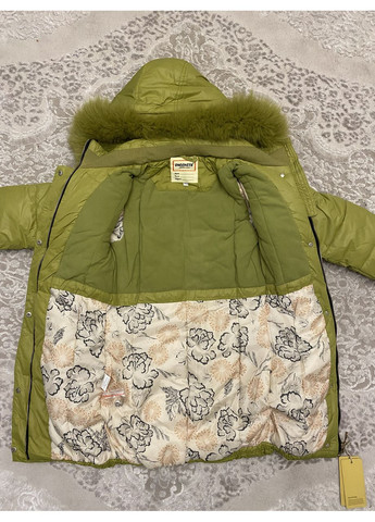 Комбинированная зимняя зимнее детское пальто на девочку с капюшоном 146-164 No Brand