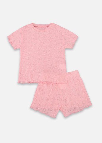 Розовая пижама для девочки цвет розовый цб-00249131 No Brand