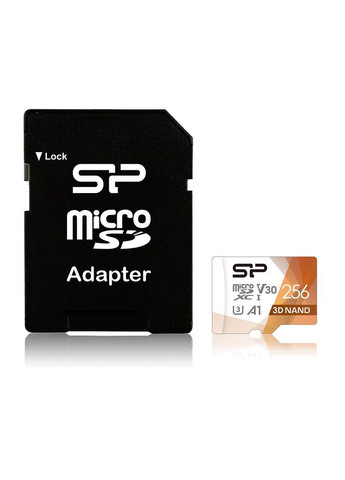Карта памяти MicroSDXC 256 Гбайт U3 A1 V30 Superior Pro Silicon Power (285719563)