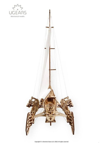Механічний 3D пазл Тримаран Меріхобус (70059) UGEARS (364113038)