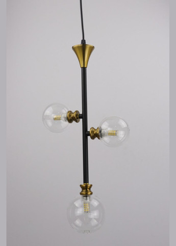 Люстра підвісна LOFT на 3 лампочки 25719 Чорний 55-130х10х23 см. Sunnysky (364755461)