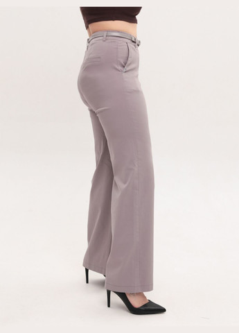 Штани жіночі сірі широкі зі стрейчем CARMITO Палаццо (329854068)