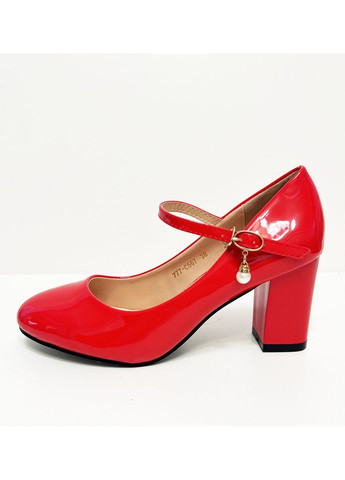 Seven Туфлі жіночі червоні мері джейн червоний з штучна шкіра, — всесезон (372645938)