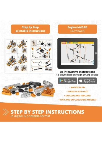Конструктор STEM&Robotics Pro Set v2 з акумулятором Engino (362915887)