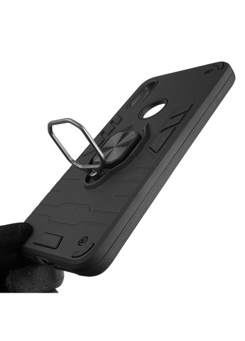 Чохол для телефона Redmi 7 броньований з магнітним кільцем-тримачем на сяомі редмі 7 чорний Xiaomi (366229534)