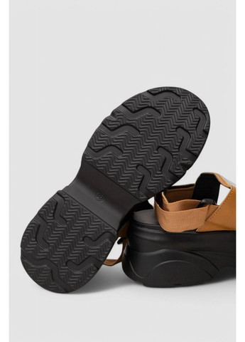 Бежевые босоножки женские на танкетке,, 248rrt108 Ager