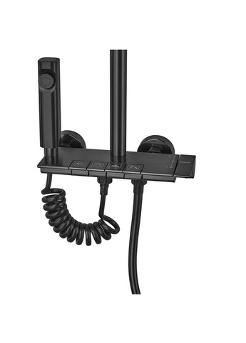 Душова колона BCT-009-J Black зі змішувачем з кнопковим перемикачем, 4 режими (CH6510) Armata (321183855)