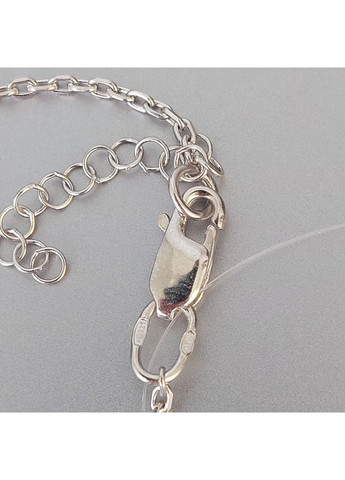 Браслет Клевер из серебра с прозрачными фианитами. No Brand (355921921)