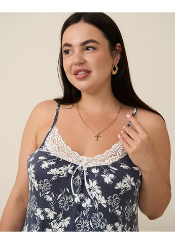 Сорочка на тонкій бретельці Plus Size Nicoletta (362218930)