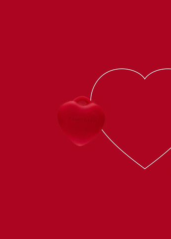 Минивибратор «Сердечко» PleasureStone red, 9 режимов, на шнурке - CherryLove FairyGasm (332209417)