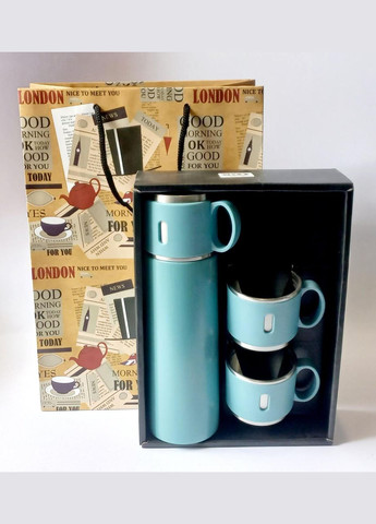 Термос 500 мл зі 3 чашками VF-500 B No Brand (300079591)