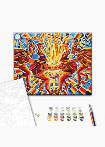 Картина за номерами український мотив Танець Аркан©Олег Лобурак Патріотична BS53314 Brushme (308988880)