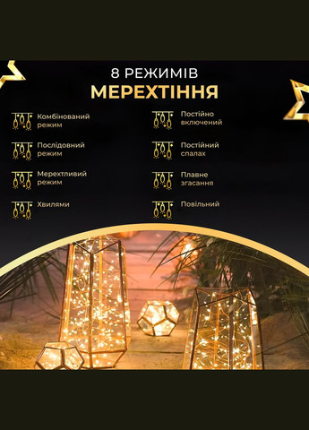 Гирлянда роса 20 метров USB на 200 led светодиодов капля зеленый провод желтая USB200L20MGY Garlando (306848920)