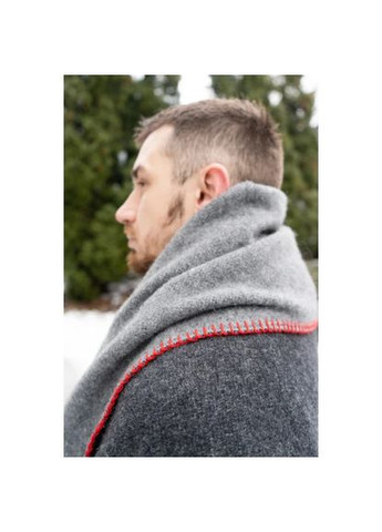 Плед-ковдра вовняна 6133 130х170 см темно-сірий Love You (364109420)