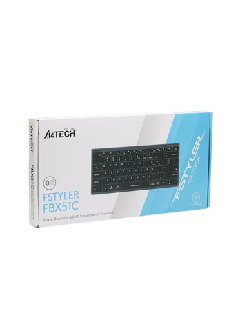 Клавіатура бездротова Fstyler FBX51C Grey A4Tech (336955724)