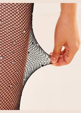 Колготки зі стразами в чорний сітку купити недорого No Brand (318478745)