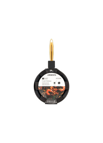 Сковорода Black Mars Sparkle 24 см, чорний, алюміній AR1924BM Ardesto (306515081)