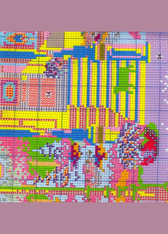 Набор для вышивания по нанесённой на канву схеме "A quiet night.Шарм ".AIDA 14CT printed, 34*62 см Joy Sunday (313613700)