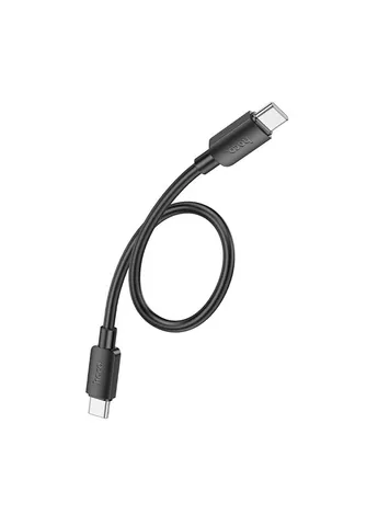 Кабель X96 Hyper 60W fast charging data cable Type-C to Type-C (L=0.25M) Black Hoco (391430566)