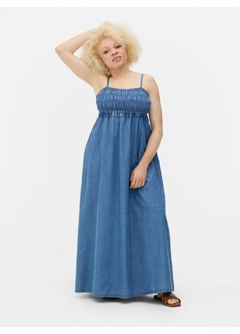 Синее платье макси лето,синий, Primark