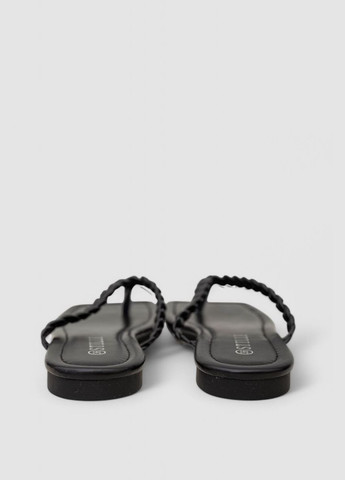 Черные шлепанцы женские,, 248rl115 Stilli