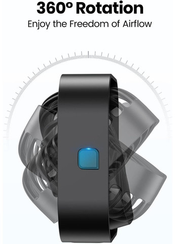 Мини-вентилятор настольный черный K50 China (351855056)