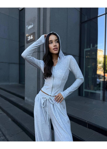 Комфортний жіночий велюровий костюм oversize на осінь-весну No Brand (365858547)