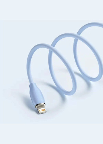 Кабель 2.4A 2m Blue Baseus Jelly Liquid Silica Gel Fast Charging Data Cable USB to iP (340279798)