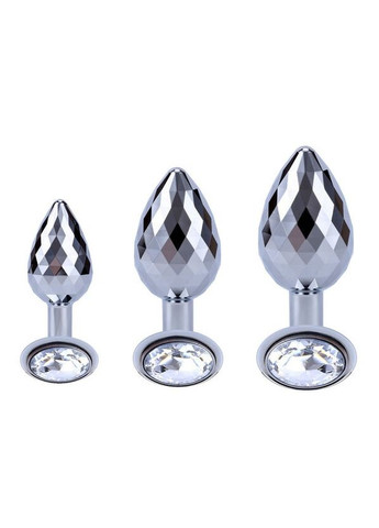 Анальная пробка ToyJoy Anal Play Disco Diamond серебристая, Small Toy Joy (332053182)