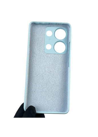 Чохол для Redmi Note 13 Pro 4G силіконовий з мікрофіброю нековзний на сяомі редмі нот 13 про 4г блакитний Xiaomi (366386406)