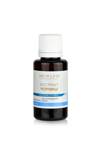 Черника экстракт жидкий без спирта 30 мл Новая жизнь New LIFE (316607724)
