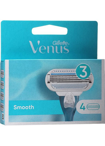 Сменные кассеты для бритья Venus Smooth 4шт (706855-18324) Gillette (368601379)