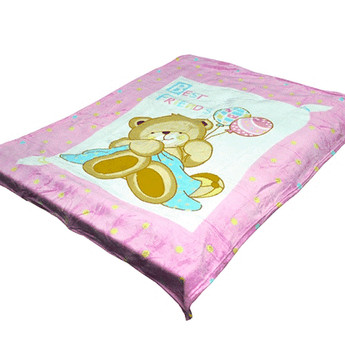 Плед з мікрофібри "Хороші друзі" (на рожевому) Elway (372713098)