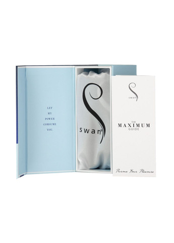 Віброкуля Maximum + Comfy Cuff Blue, суперпотужна, різна інтенсивність, силіконова манжета Swan (369946049)