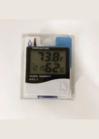 Термогігрометр Generic HTC-1 годинник будильник метеостанція, Термометр гігрометр в будь-якому місці No Brand (381041535)